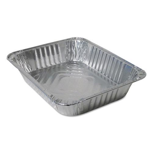 Aluminum Steam Table Pans, Half-Size—120 oz., 2.56" Deep, 10.38 x 12.75, 100/Carton. Picture 1
