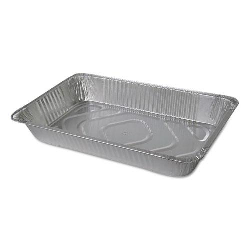 Aluminum Steam Table Pans, Full-Size Deep—346 oz., 3.38" Deep, 12.81 x 20.75, 50/Carton. Picture 1
