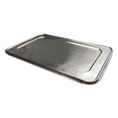 Aluminum Steam Table Lids, Fits Full-Size Pan, 12.88 x 20.81 x 0.63, 50/Carton. Picture 1