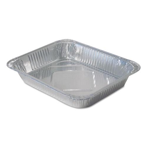 Aluminum Steam Table Pans, Half-Size Medium—104 oz., 2.19" Deep, 10.38 x 12.75, 100/Carton. Picture 1