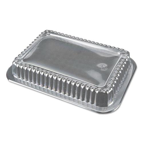 Dome Lids for 1.5 lb Oblong Containers, 6.56 x 4.63 x 2, Clear, Plastic, 500/Carton. Picture 1
