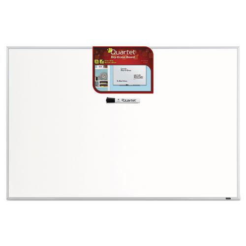 Dry Erase Board, 36 x 24, Melamine White Surface, Silver Aluminum Frame. Picture 3