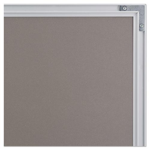 Dry Erase Board, 36 x 24, Melamine White Surface, Silver Aluminum Frame. Picture 4