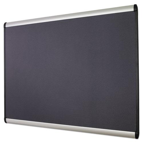 Prestige Plus Magnetic Fabric Bulletin Boards, 72 x 48, Gray Surface, Silver Aluminum Frame. Picture 8