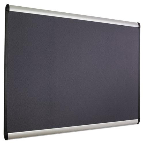 Prestige Plus Magnetic Fabric Bulletin Boards, 72 x 48, Gray Surface, Silver Aluminum Frame. Picture 9