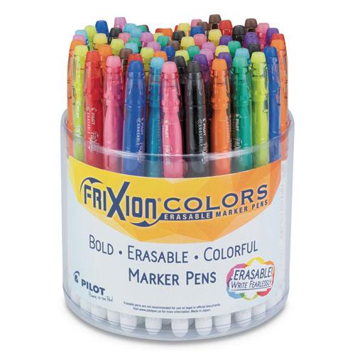 FriXion Colors Erasable Porous Point Pen, Stick, Bold 2.5 mm, 12 Assorted Ink and Barrel Colors, 72/Pack. Picture 1