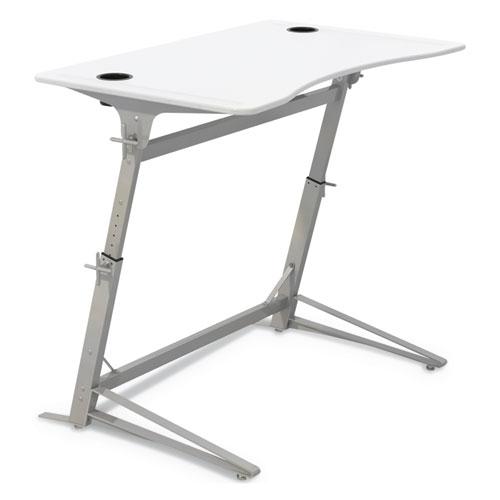Verve Standing Desk, 47.25" x 31.75" x 36" to 42", White. Picture 1