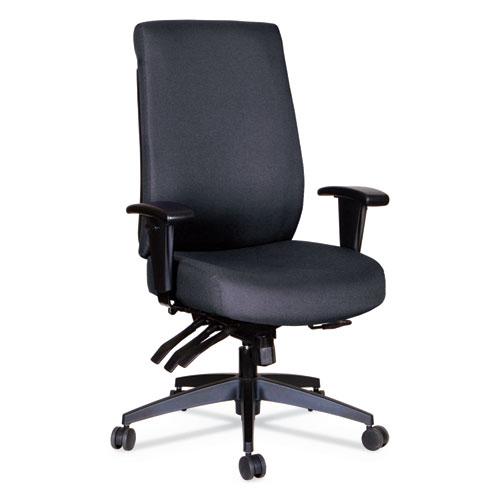 Alera Wrigley Series 24/7 High Performance High-Back Multifunction Task Chair, Supports 300 lb, 17.24" to 20.55" Seat, Black. Picture 1