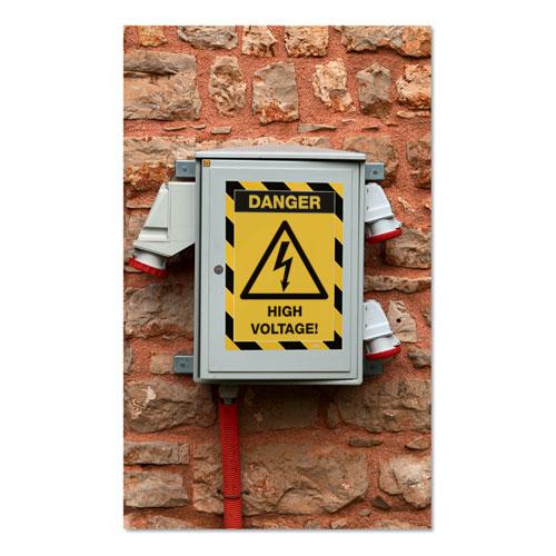 DURAFRAME Security Magnetic Sign Holder, 8.5 x 11, Yellow/Black Frame, 2/Pack. Picture 9