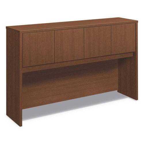 Foundation Hutch with Doors, Compartment, 60w x 14.63d x 37.13h, Shaker Cherry. Picture 1