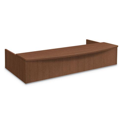 Foundation Reception Station with Bow Front, 72" x 36" x 14.25", Shaker Cherry. Picture 1