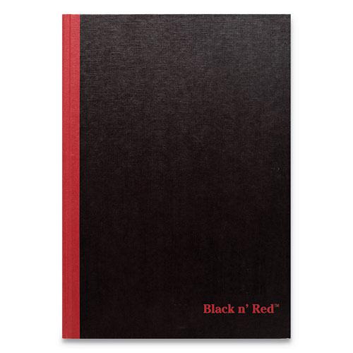 Hardcover Casebound Notebooks, SCRIBZEE Compatible, 1-Subject, Wide/Legal Rule, Black Cover, (96) 9.75 x 6.75 Sheets. Picture 1