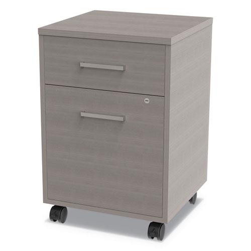 Urban Mobile File Pedestal, Left or Right, 2-Drawers: Box/File, Legal/A4, Ash, 16" x 15.25" x 23.75". Picture 1