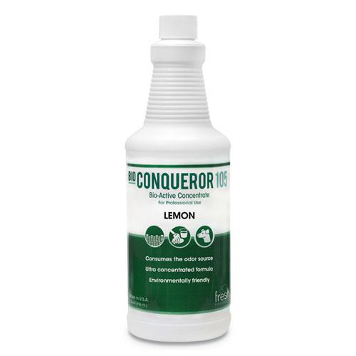 Bio Conqueror 105 Enzymatic Odor Counteractant Concentrate, Citrus, 32 oz Bottle, 12/Carton. Picture 1