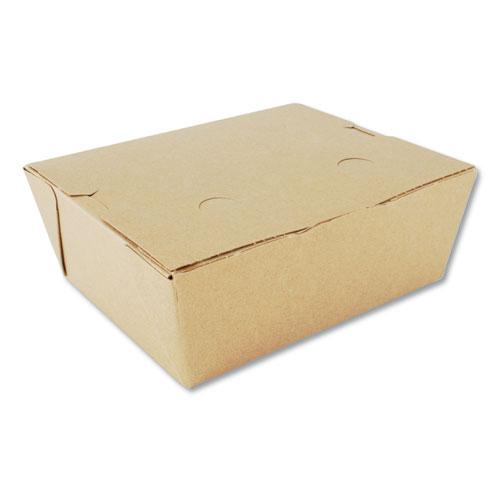 ChampPak Carryout Boxes, #8, 6 x 4.75 x 2.5, Kraft, Paper, 300/Carton. Picture 1