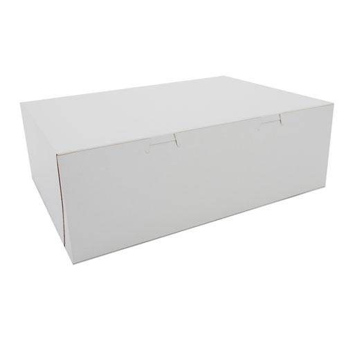 Non-Window Bakery Box, 15w x 11d x 5h, White, 100/Carton. Picture 1