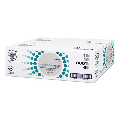 DissovleTech Paper Towel, 1-Ply, 800 ft, White, 6 Rolls/Case. Picture 1