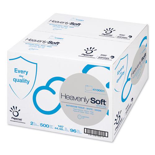 Heavenly Soft Toilet Tissue, Septic Safe, 2-Ply, White. 4.1" x 146 ft, 500 Sheets/Roll, 96 Rolls/Carton. Picture 1