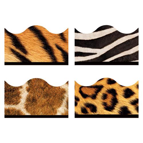 Terrific Trimmers Print Board Trim, 2.25" x 156 ft, Animal Prints, Assorted Colors/Designs. Picture 2