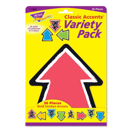 Bold Strokes Classic Accents Variety Pack, 6" x 7.88", 36 Assorted Arrows/Set. Picture 2