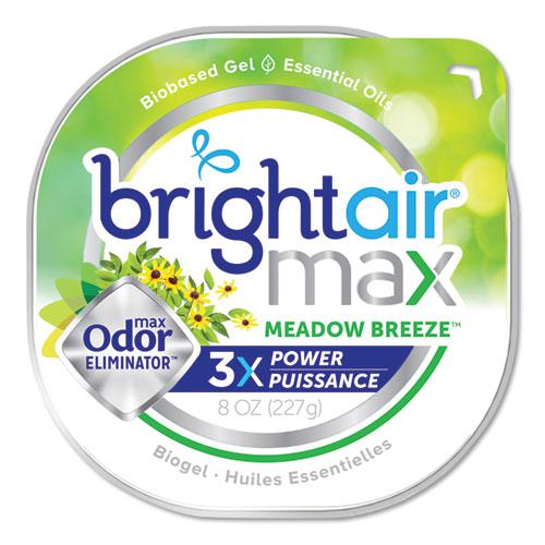 Max Odor Eliminator Air Freshener, Meadow Breeze, 8 oz Jar, 6/Carton. Picture 2