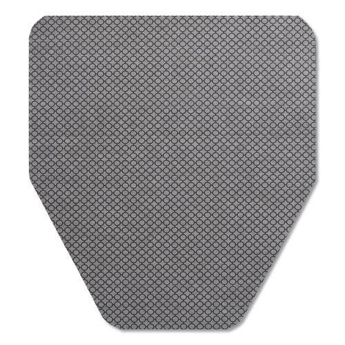 Komodo Urinal Mat, 18 x 20, Gray, 6/Carton. Picture 1