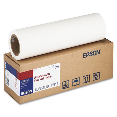 UltraSmooth Fine Art Paper Rolls, 15 mil, 17" x 50 ft, Matte White. Picture 1