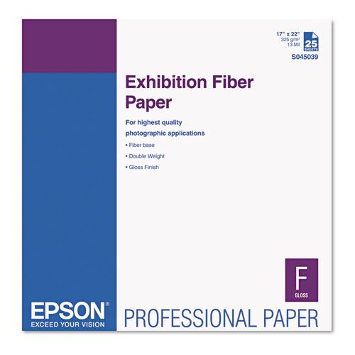 Exhibition Fiber Paper, 13 mil, 17 x 22, White, 25/Pack. Picture 1