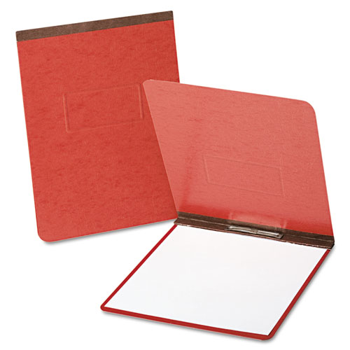 PressGuard Report Cover with Reinforced Top Hinge, Two-Prong Metal Fastener, 2" Capacity, 8.5 x 11, Red/Red. Picture 1