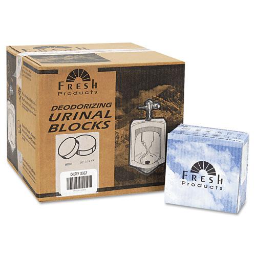 Urinal Deodorizer Blocks, Cherry Scent, 3 oz, Red, 12/Box, 12 Boxes/Carton. Picture 3