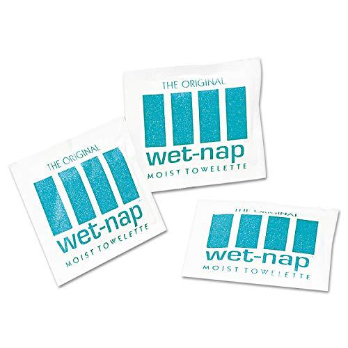 Wet-Nap Premoistened Towelettes, 5 x 7 3/4, White, 100/Pack, 10 Packs/Carton. Picture 1