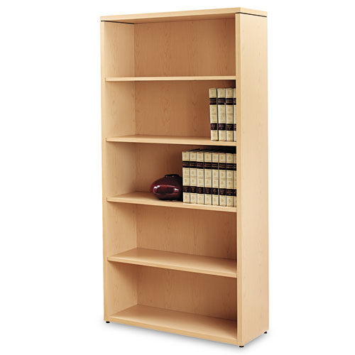 10500 Series Laminate Bookcase, Five-Shelf, 36w x 13-1/8d x 71h, Natural Maple. The main picture.