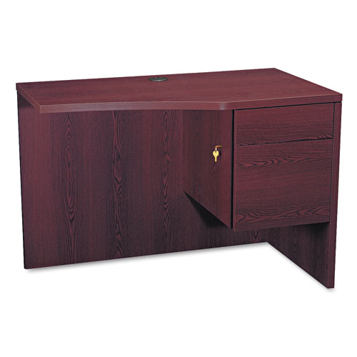 10500 Series Curved Return, Right, 42" x 18" to 24" x 29.5", Mahogany. Picture 1