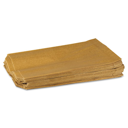 Napkin Receptacle Liners, 7.5" x 3" x 10.5", Brown, 500/Carton. Picture 1