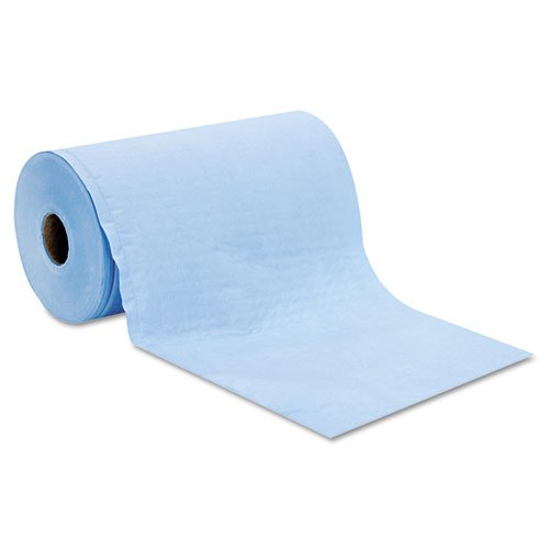 Prism Scrim Reinforced Wipers, 4-Ply, 9.75" x 275 ft, Unscented, Blue, 6 Rolls/Carton. Picture 2