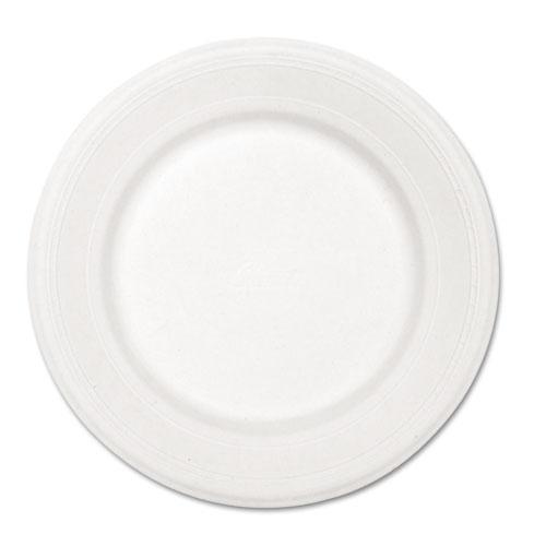 Paper Dinnerware, Plate, 10.5" dia, White, 500/Carton. Picture 1