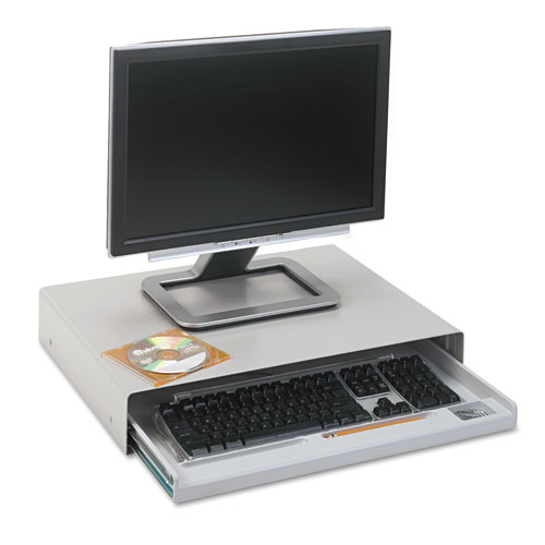 Standard Desktop Keyboard Drawer, 20.63w x 10d, Light Gray. Picture 2