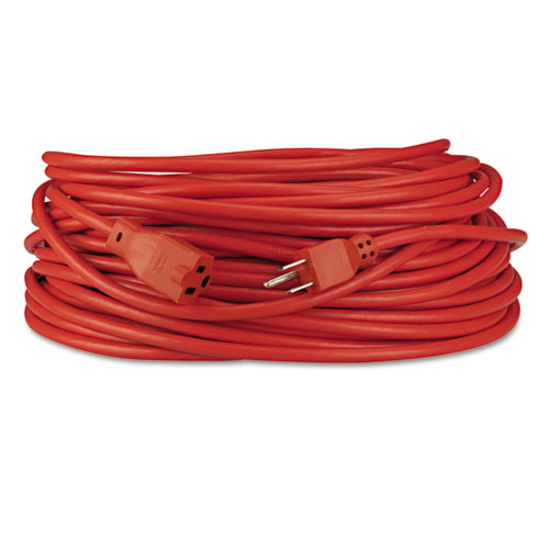 Indoor/Outdoor Extension Cord, 100 ft, 10 A, Orange. Picture 2
