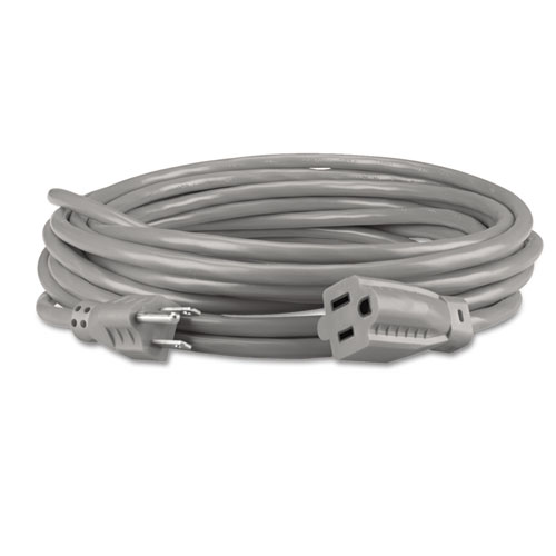 Indoor Heavy-Duty Extension Cord, 15 ft, 13 A, Gray. Picture 2