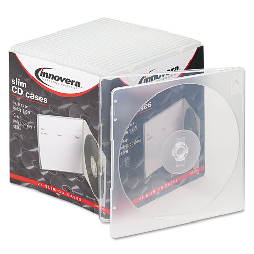 Slim CD Case, Clear, 25/Pack. The main picture.