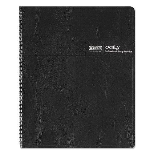 Executive Series Four-Person Group Practice Daily Appointment Book, 11 x 8.5, Black Hard Cover, 12-Month (Jan to Dec): 2024. Picture 5