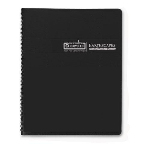 Earthscapes Recycled Weekly/Monthly Planner, Gardens of the World Photography, 10 x 7, Black Cover, 12-Month (Jan-Dec): 2024. Picture 6
