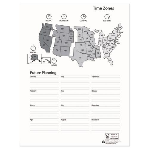 Recycled Professional Weekly Planner, 15-Minute Appts, 11 x 8.5, Black Wirebound Soft Cover, 12-Month (Jan to Dec): 2024. Picture 5
