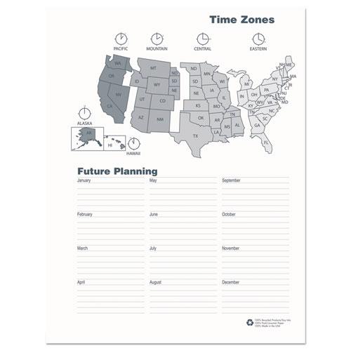 14-Month Recycled Ruled Monthly Planner, 11 x 8.5, Blue Cover, 14-Month (Dec to Jan): 2023 to 2025. Picture 5