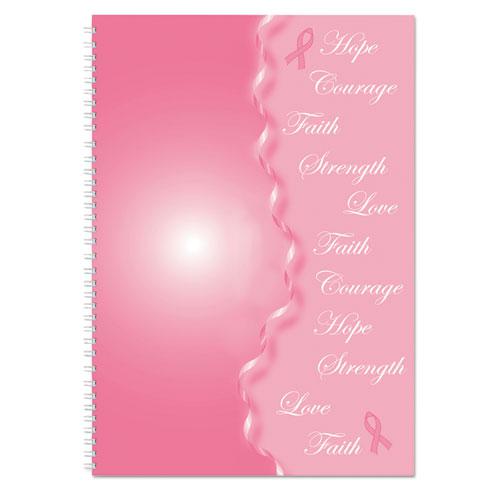Breast Cancer Awareness Recycled Ruled Monthly Planner/Journal, 10 x 7, Pink Cover, 12-Month (Jan to Dec): 2024. Picture 5