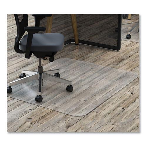 EconoMat All Day Use Chair Mat for Hard Floors, Rolled Packed, 45 x 53, Clear. Picture 3