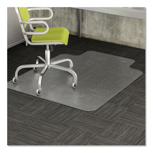 EconoMat Occasional Use Chair Mat, Low Pile Carpet, Roll, 36 x 48, Lipped, Clear. Picture 6