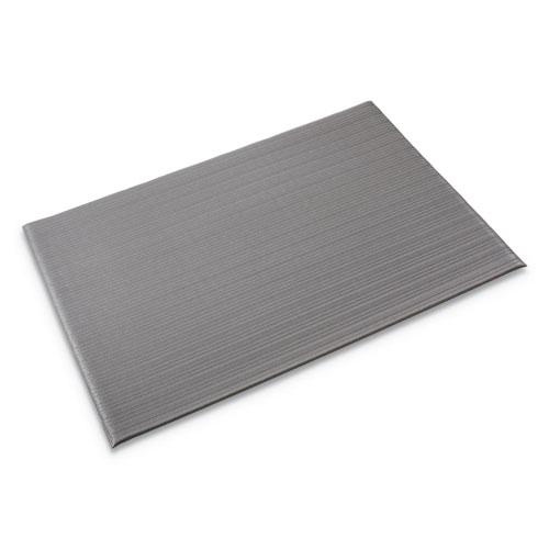 Ribbed Anti-Fatigue Mat, Vinyl, 36 x 120, Gray. Picture 1