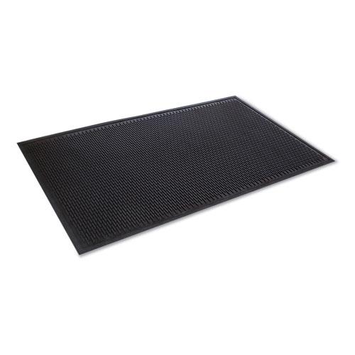 Crown-Tred Indoor/Outdoor Scraper Mat, Rubber, 35.5 x 59.5, Black. Picture 1