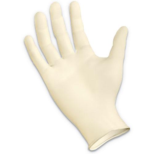 Powder-Free Latex Exam Gloves, Small, Natural, 4 4/5 mil, 1,000/Carton. Picture 2